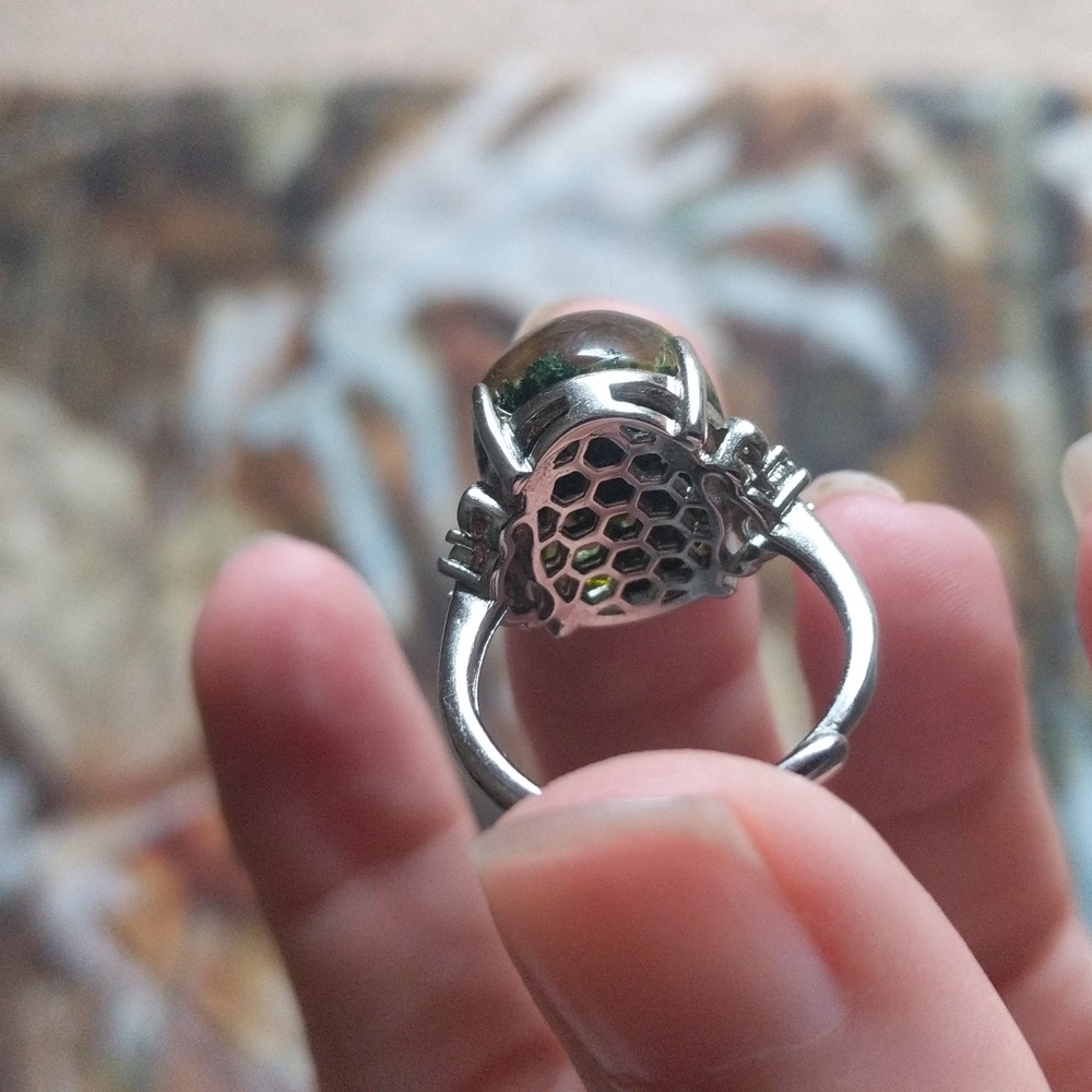 Sterling silver lodolite ring - Picture 3 of 5